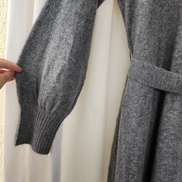 Song of Style Revolve Tommy Cardigan long maxi duster in heather Grey belted - Picture 10 of 10